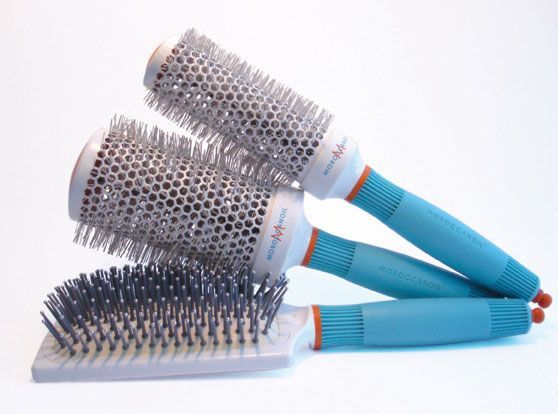 Moroccanoil conjunto de 3 escovas de cerâmica